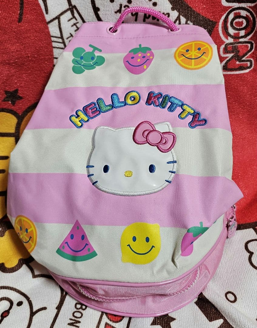 新品未使用 キティ 刺繍 プールバッグ 2003