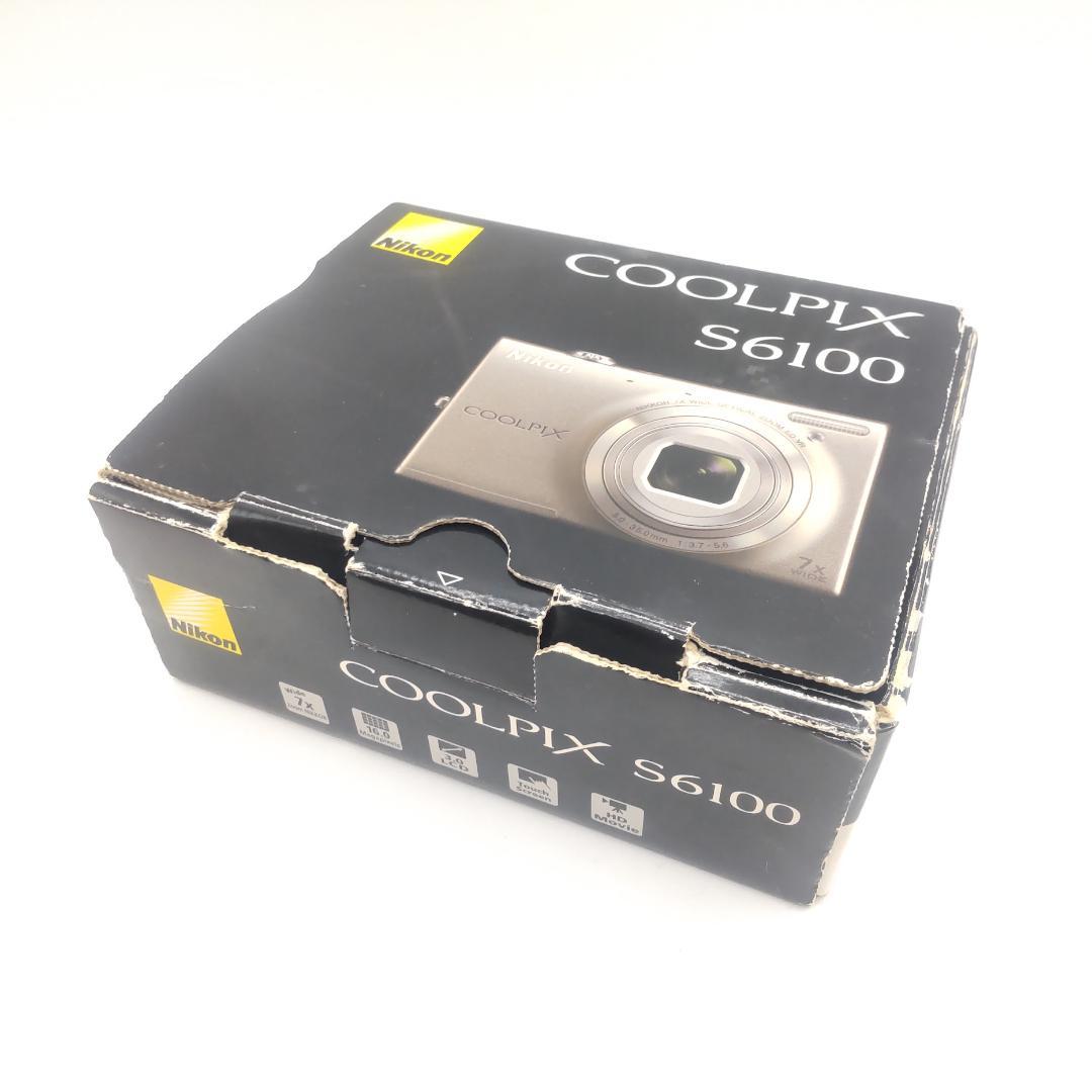 ★箱付★ Nikon ニコン COOLPIX S6100 シャンパンシルバー