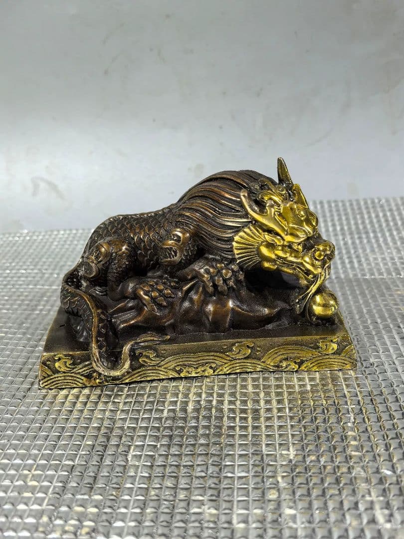 銅製 瑞獣 吸水神獣 玄関 デスク 鎮宅辟邪 開運風水 招財 置物 工芸品