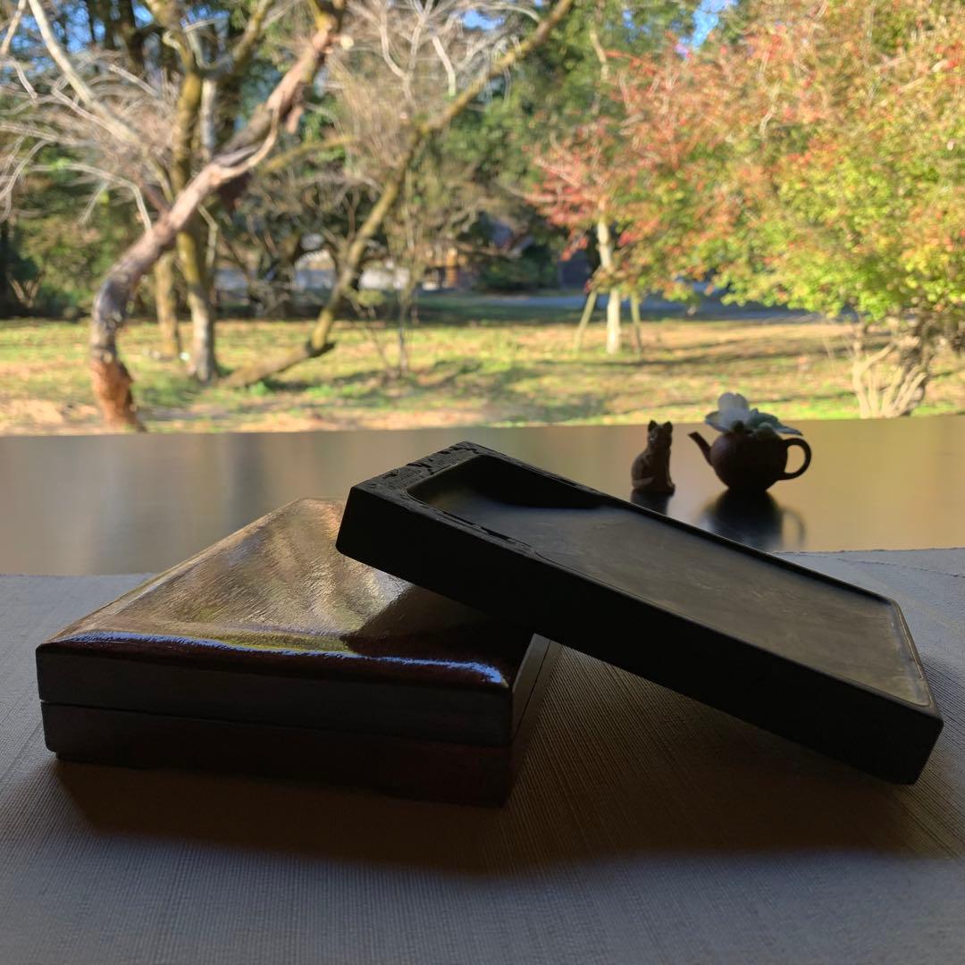 使い勝手良し☆実用長方端渓硯(*´꒳`*)