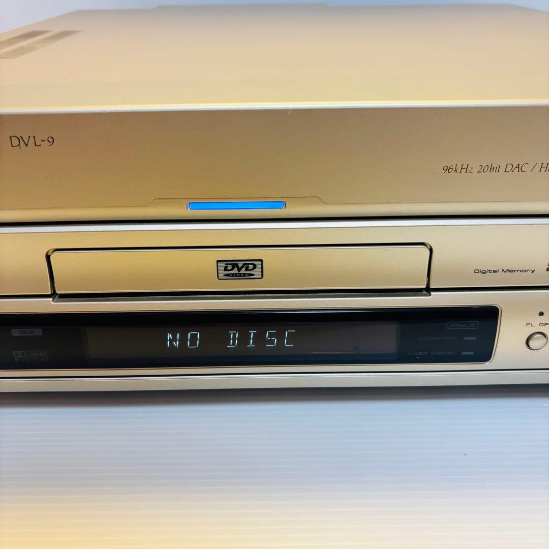 動作品 Pioneer DVL-9 純正リモコン付き