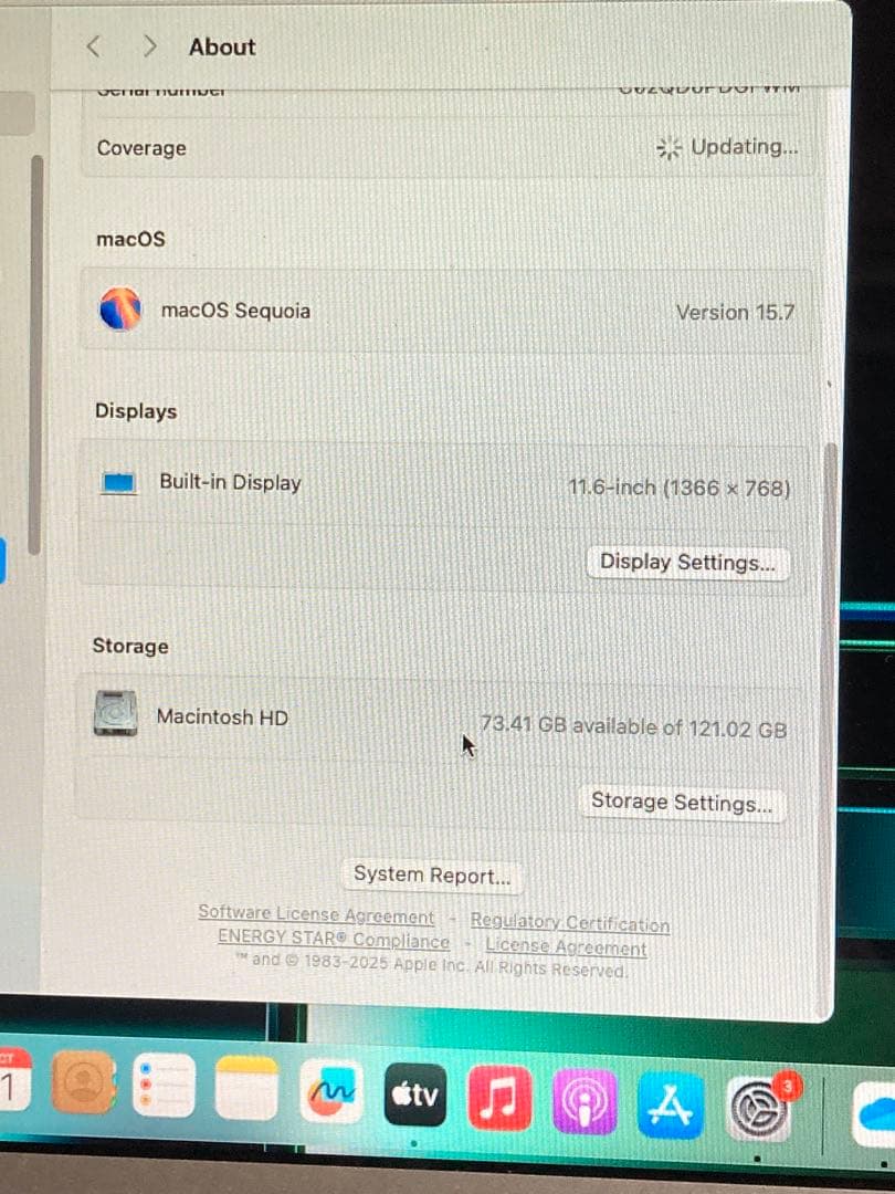 Apple MacBook Air 11インチ シルバー