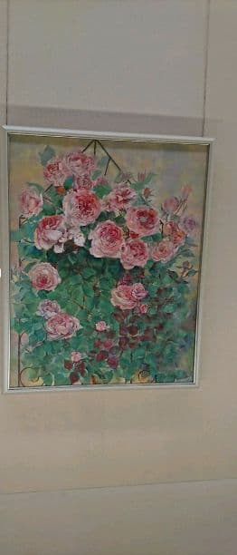 日本画 ローズ