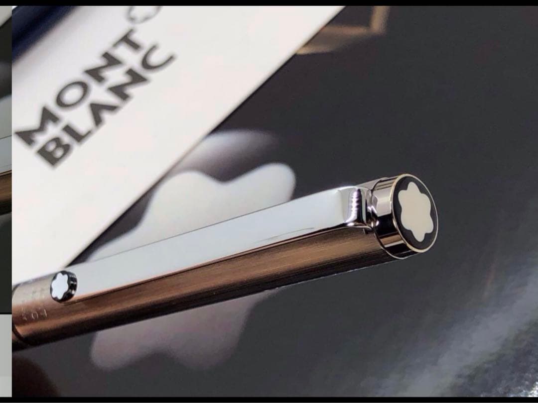 ⭐️カスタム品！バフ研磨仕様No2735⭐️モンブラン社⭐️2色カラーマルチボールペン