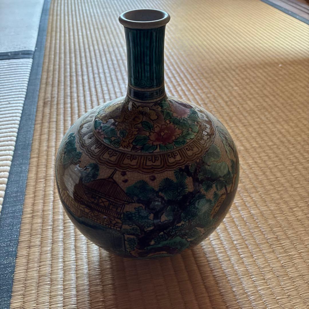 多色陶器花瓶