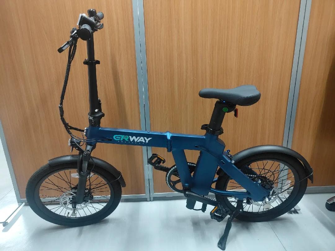 【過去最大割引！】ERWAY A02 折りたたみ電動アシスト自転車　ネイビー