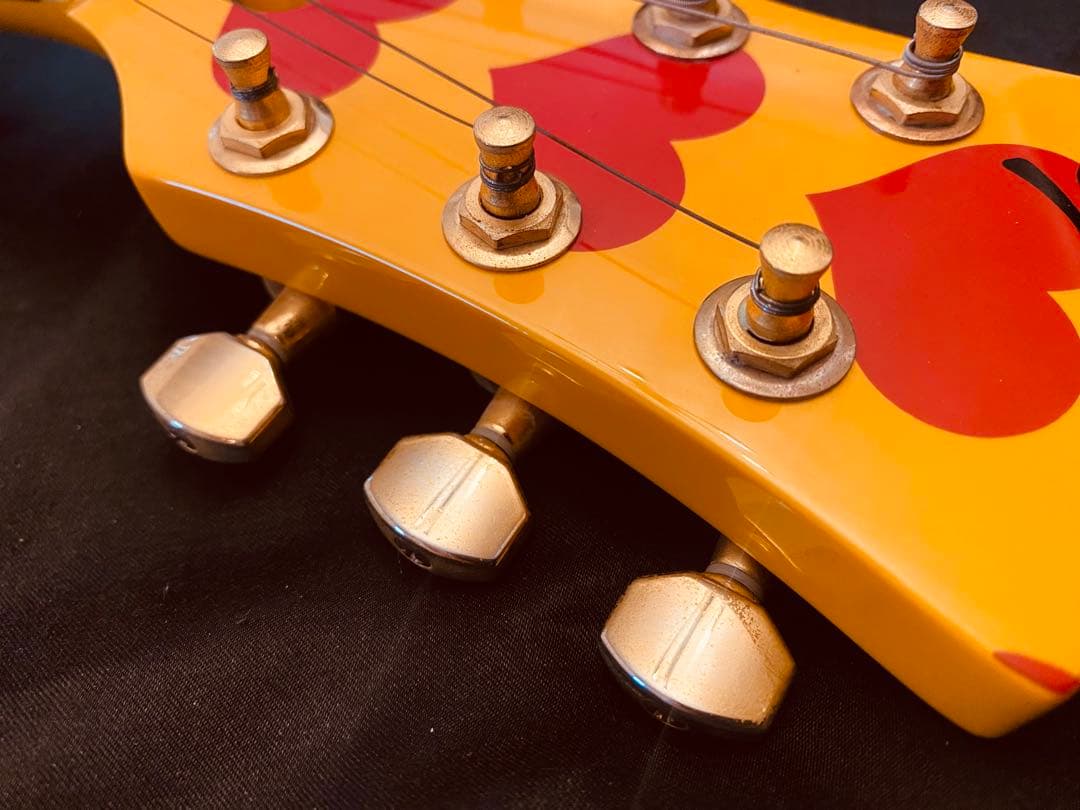 美品★BURNY Fernandes hide イエローハートJr. ミニギター