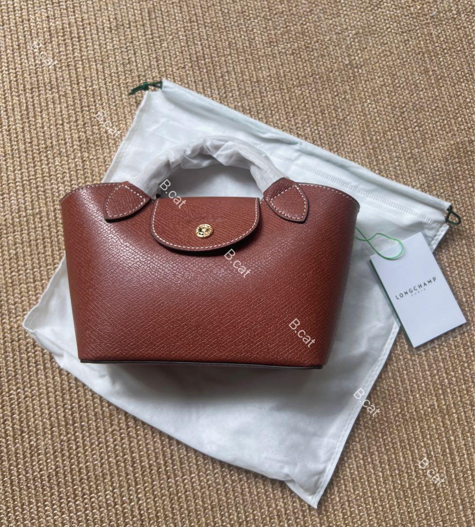 新シーズンLongchampエピュレ テクスチャードレザーミニバッby