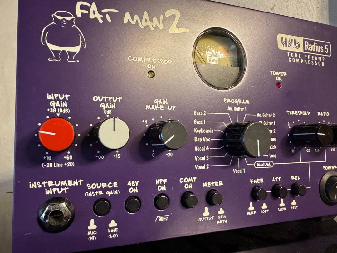 HHB Radius 5 FATMAN 2 真空管コンプレッサー マイクプリ