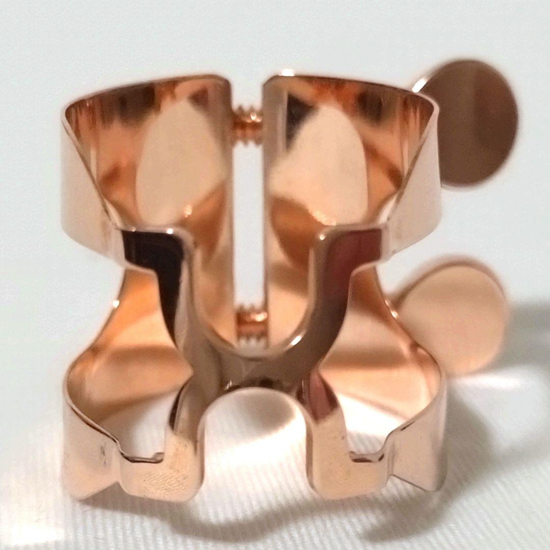 美品　HARRISON　ハリソン　B♭クラリネット　リガチャー　ピンクゴールド