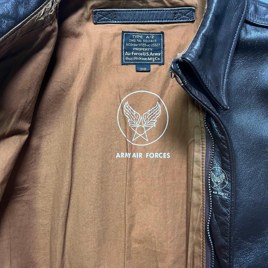 Buzz Rickson A-2 レザージャケット　馬革　ホースハイド　36 S