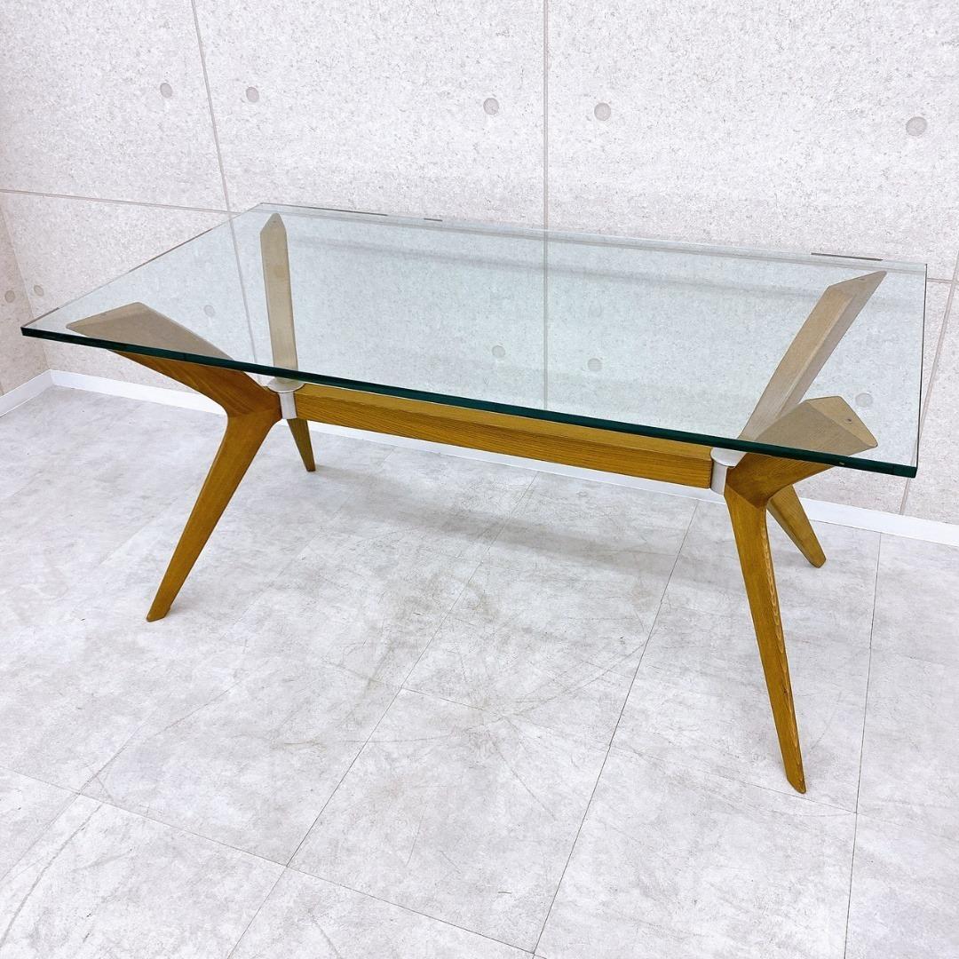 Calligaris（カリガリス） ガラステーブル 160×85×75cm
