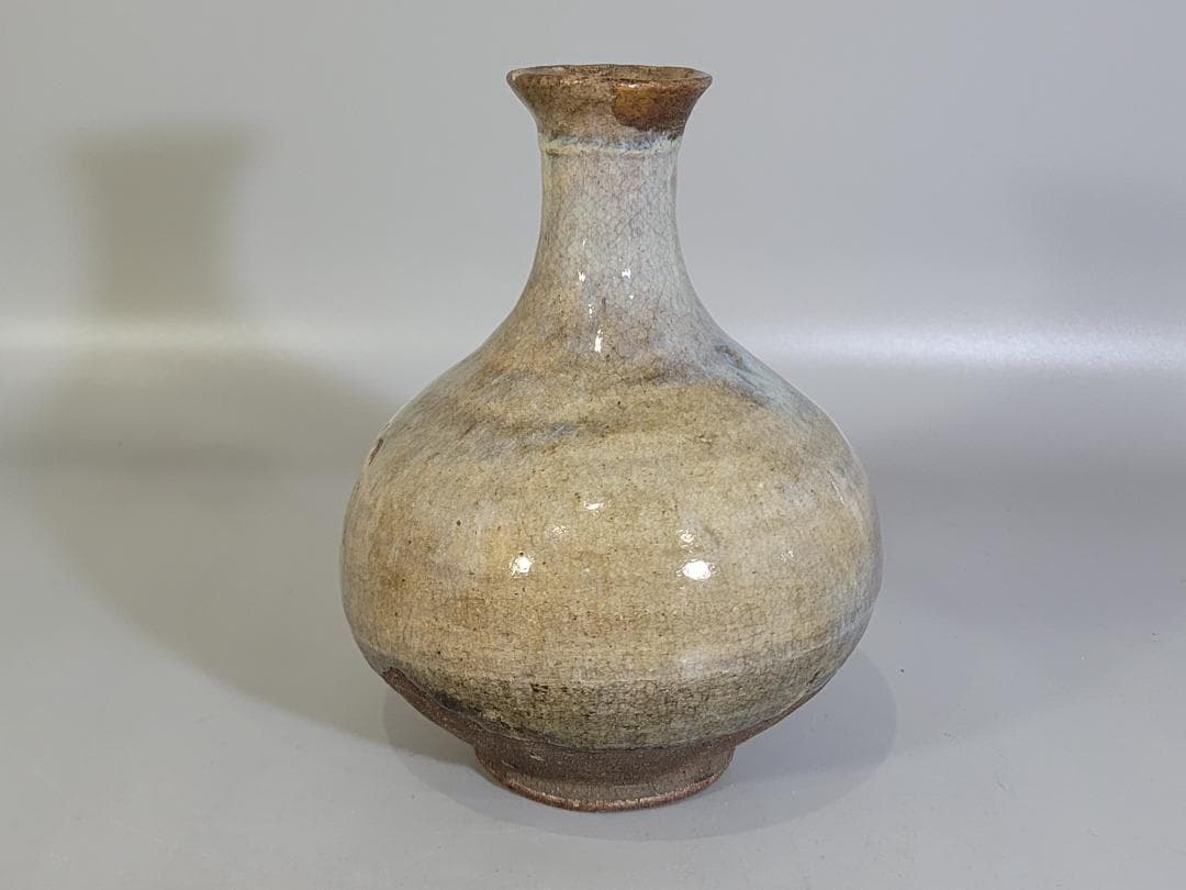 古美術 李朝 会寧 朝鮮焼 花瓶 徳利 時代物 茶道具伝来