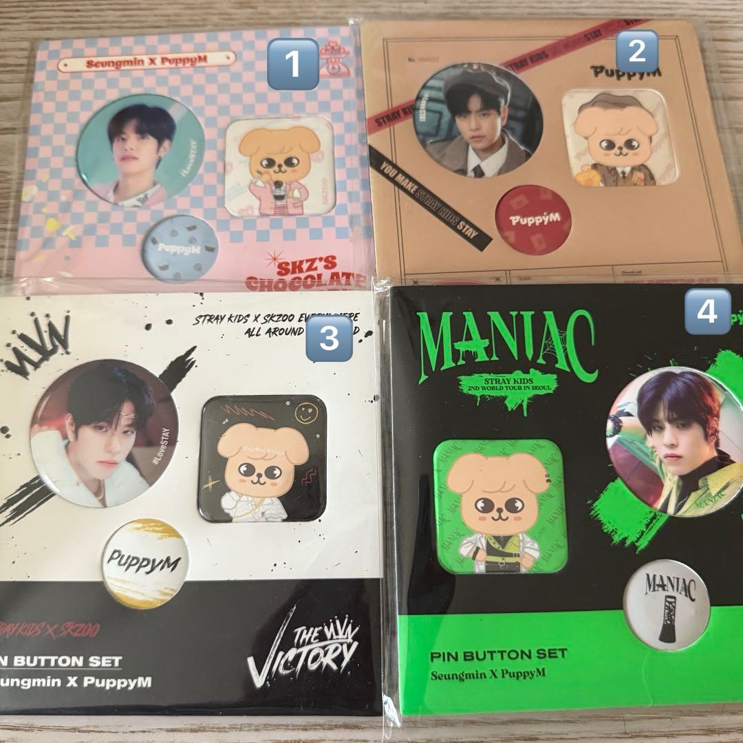 Straykids スンミン 缶バッジ バラ売りのみ 即購入❌