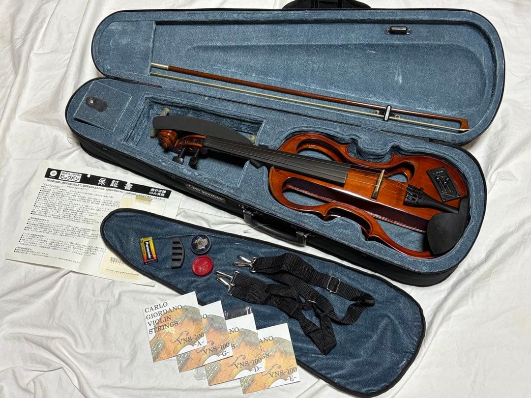 カルロ・ジョルダーノ　エレキバイオリン　CV-210E 美品1922-01-1