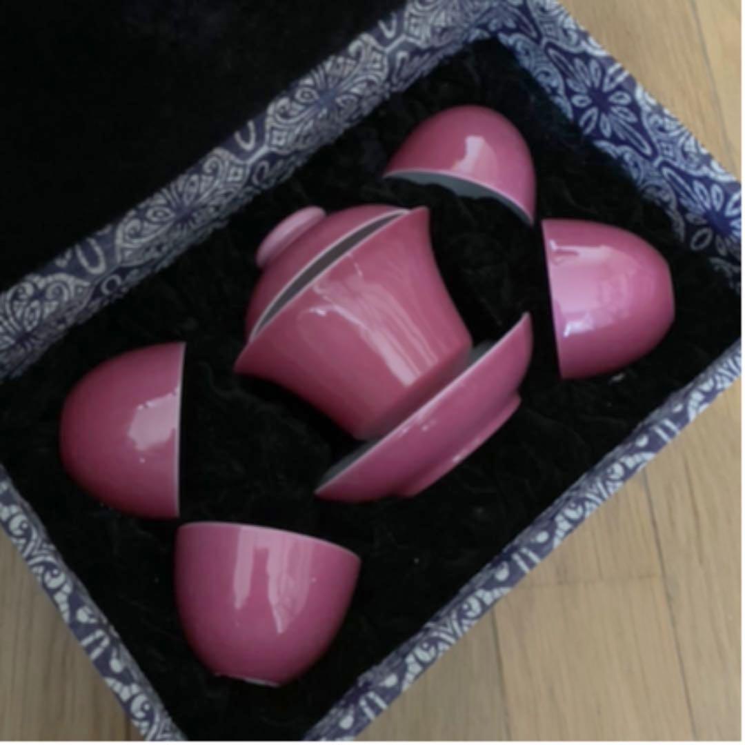 大清雍正年製 新品未使用 中国茶器セット 木箱入り