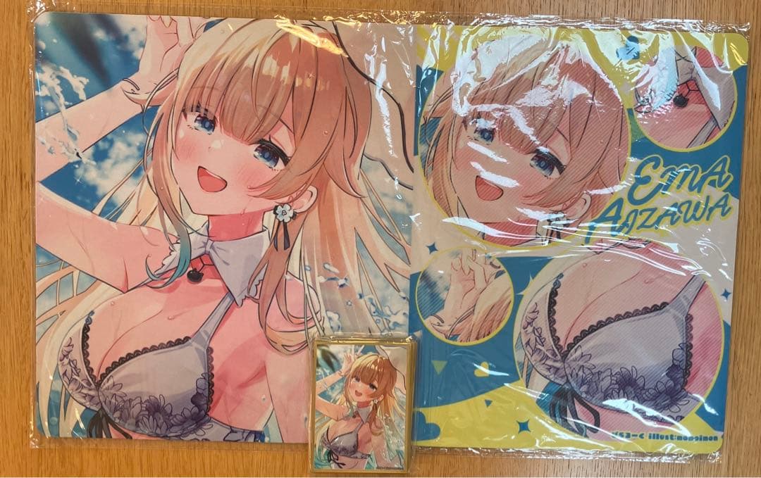 【ハル出品】藍沢エマ　ぶいすぽっ！　カードスリーブ　プレイマット