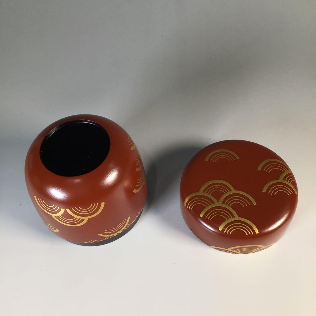 Ｍ２７９　棗　『小坂修斉作』『青海波蒔絵』『妹塗』『大棗』　共箱　茶道具