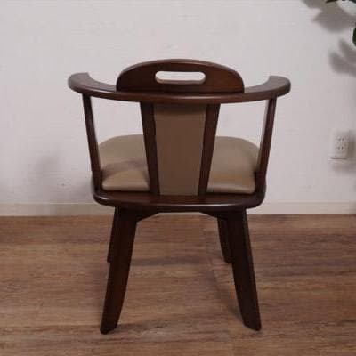 【新品・未使用】　 回転チェアー　ダイニング椅子　イス　２脚セット 肘あて付き