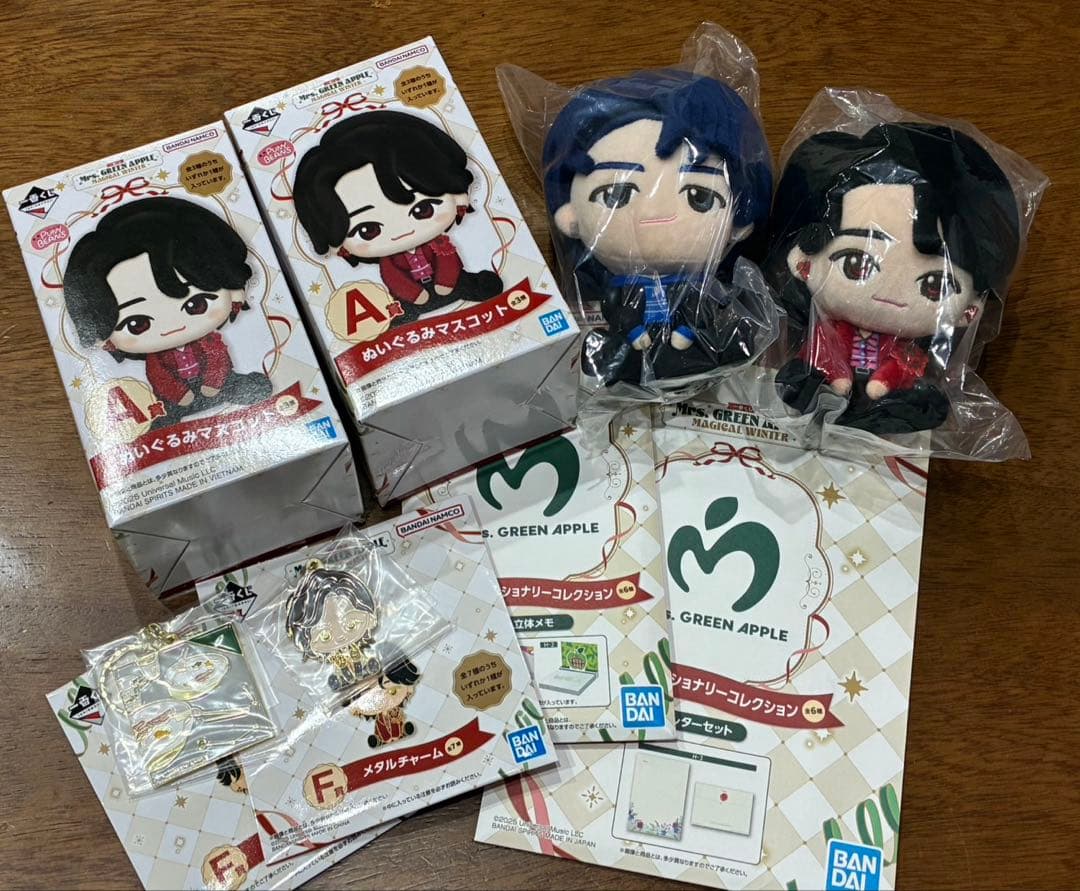 Mrs GREEN APPLE 一番くじ A賞2点 F賞2点 H賞2点
