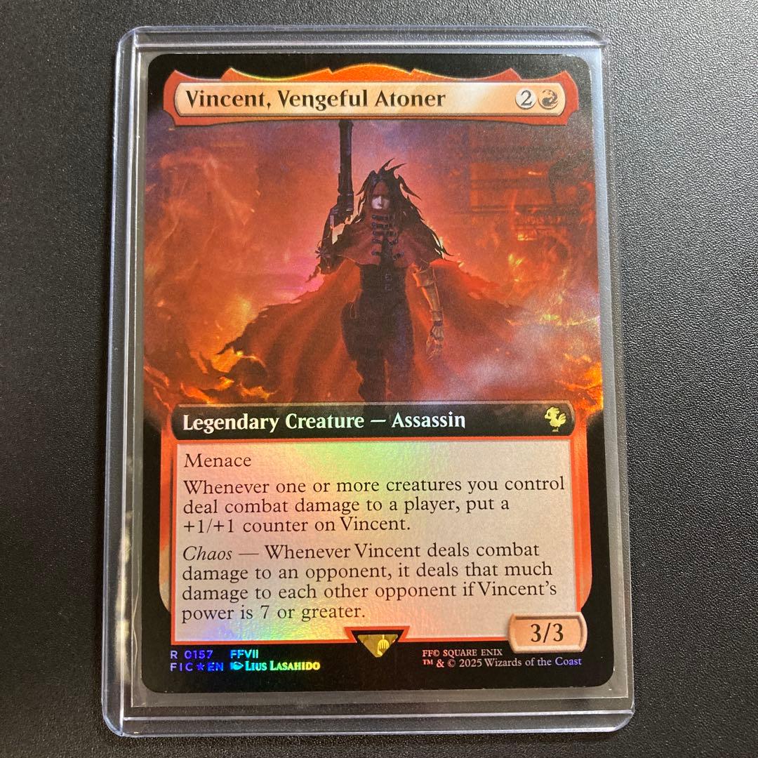 MTG FF 復讐の贖罪者、ヴィンセント 拡張アート foil 英語版