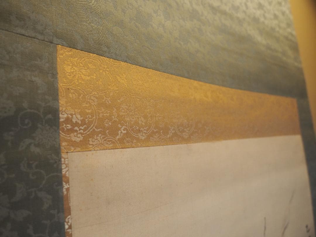 日根對山自筆仏画『十六羅漢図』掛軸　幕末の文人画