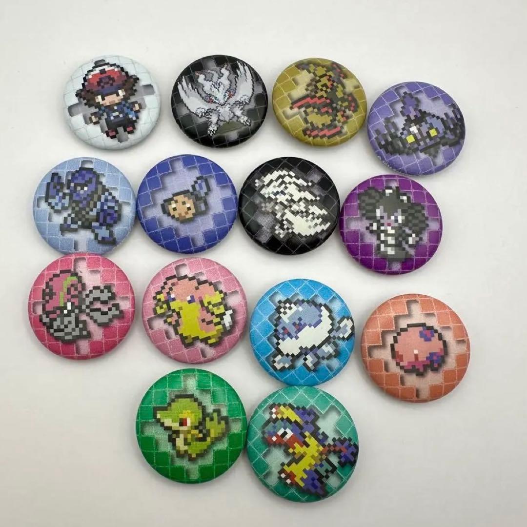 Pokemon ポケモン コレクタブル缶バッジ ブラック ゲームドット
