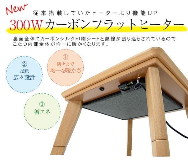 送料無料/オールシーズン高級★北欧風★スタイリッシュリビングこたつ リノ８０