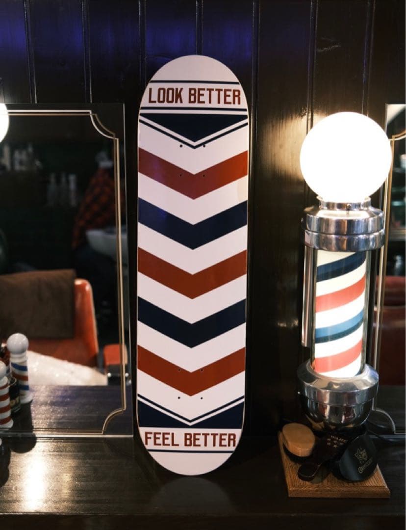 BARBER MARVY JAPAN バーバースケートボードデッキ 床屋