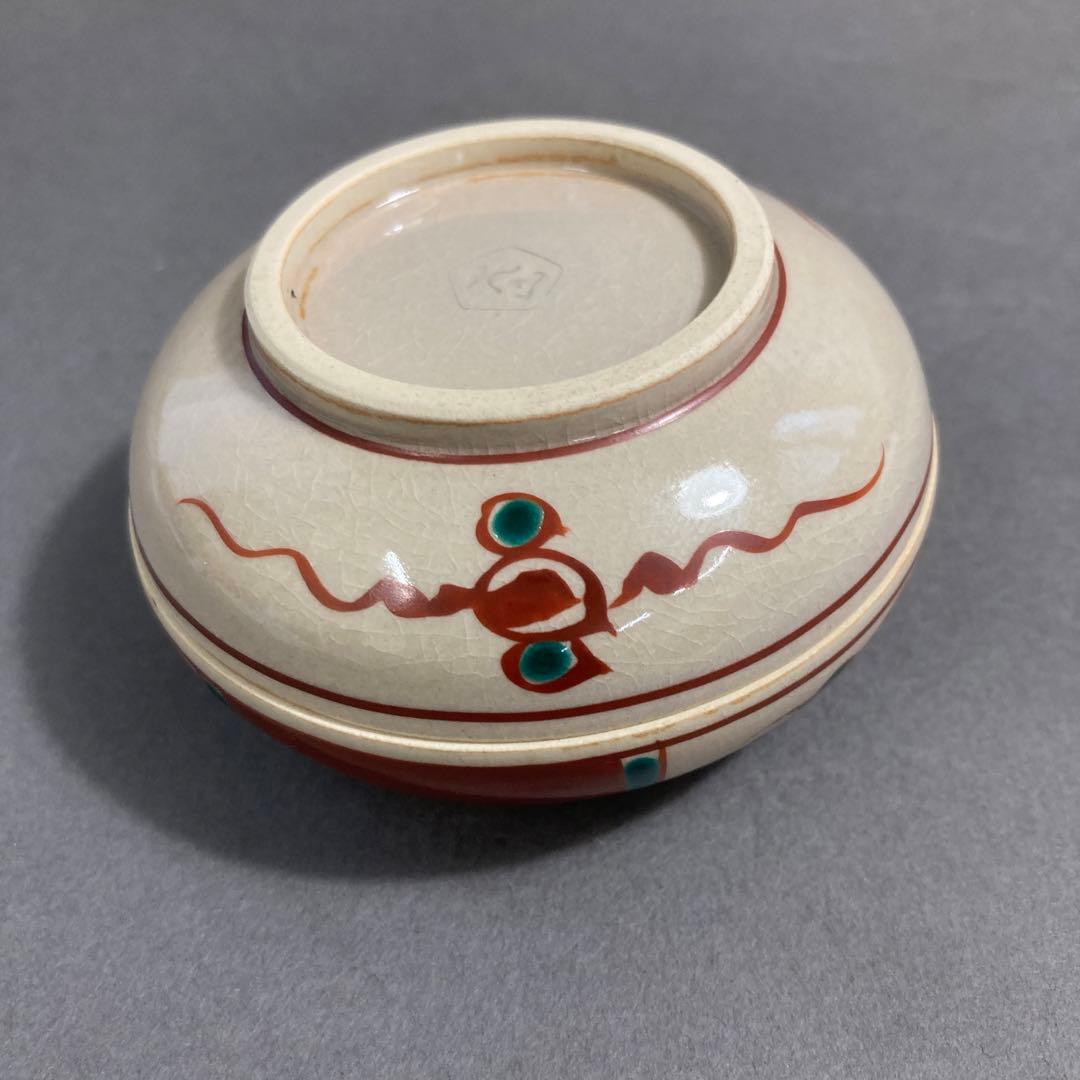 骨董品　茶道具　三葉葵　香合　五代　尾関作十郎　造　徳川美術館より拝領　S83K