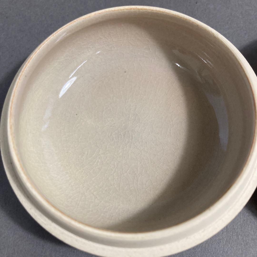 骨董品　茶道具　三葉葵　香合　五代　尾関作十郎　造　徳川美術館より拝領　S83K