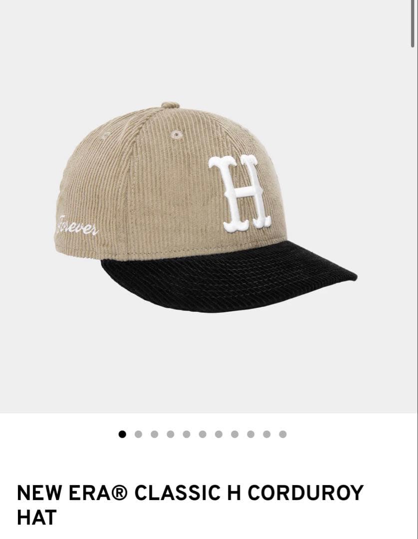 NEW ERA CLASSIC H CORDUROY HAT HUF キャップ