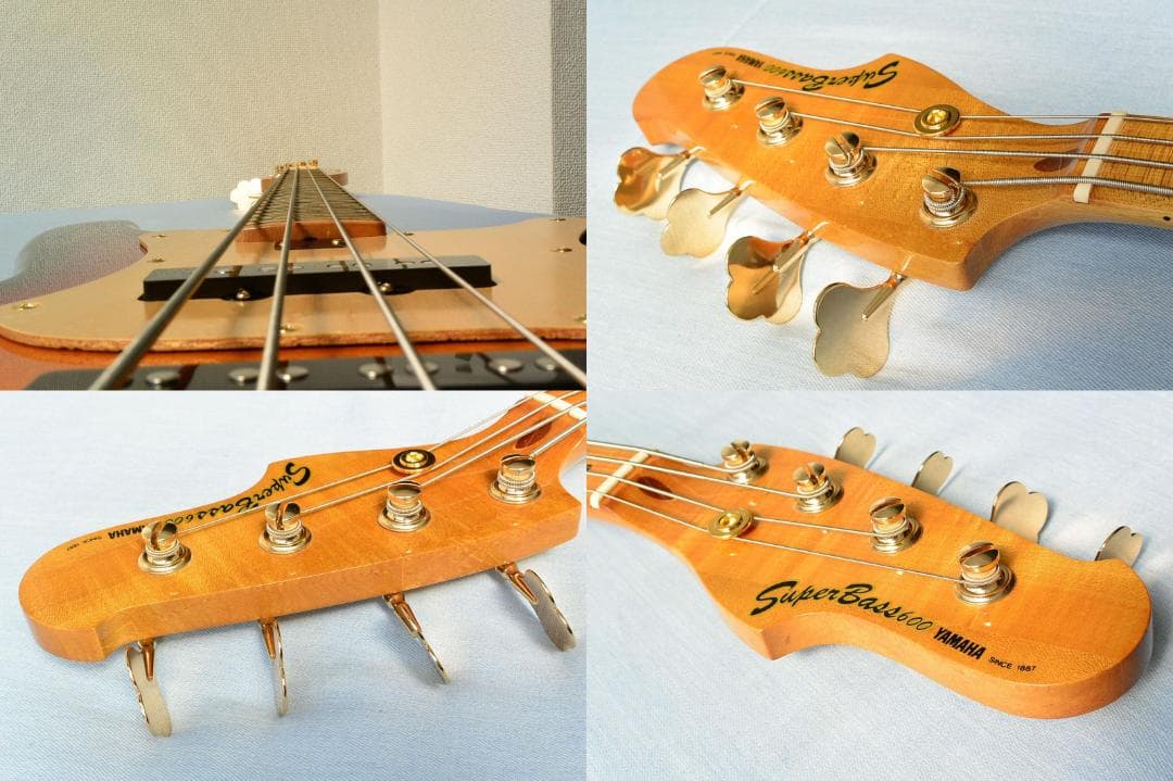 YAMAHA SB-600 特製パーツ多数 ブラスブリッジ＆ジョイントプレート等