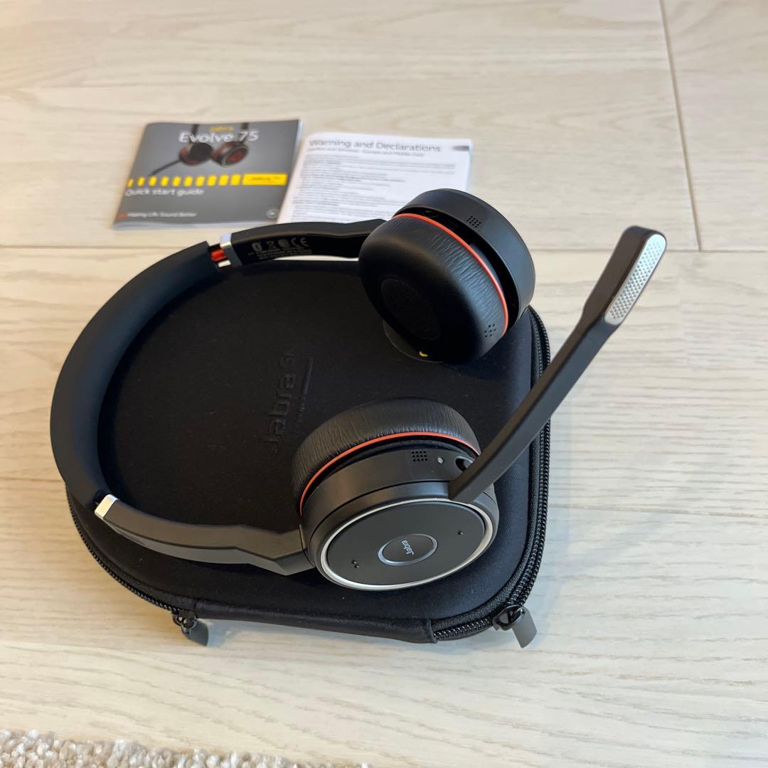 JabraEvolve 75 ヘッドセット　Bluetooth ノイズキャンセル
