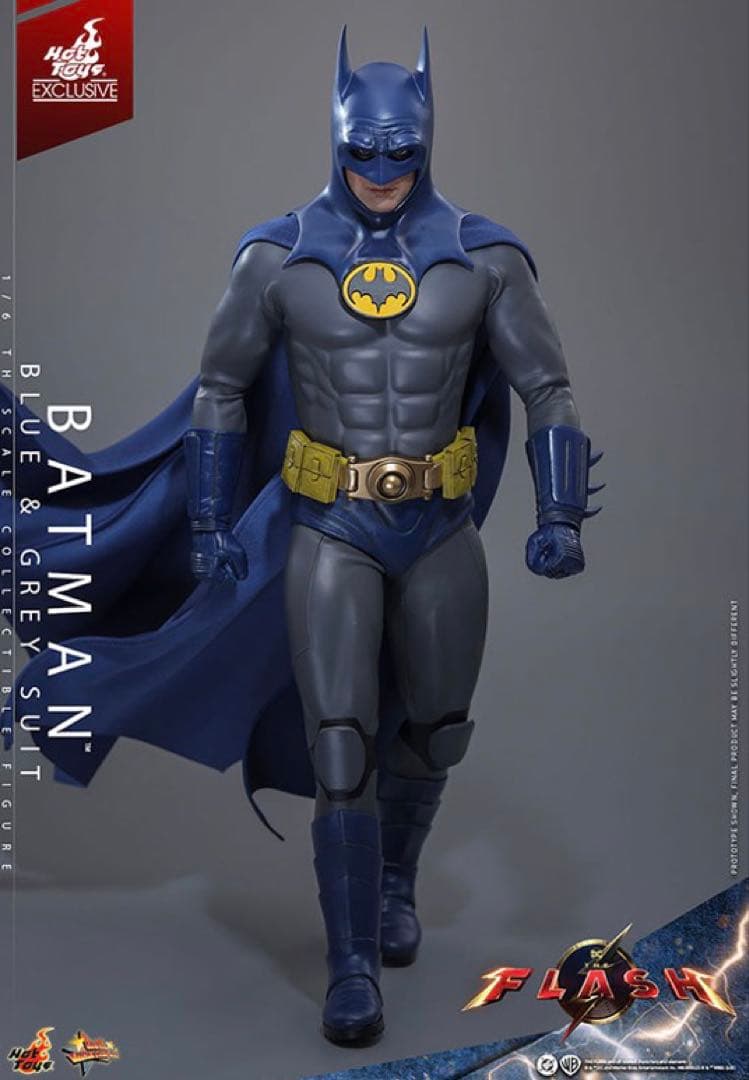 『ザ・フラッシュ』1/6スケールフィギュア　バットマン（ブルー＆グレースーツ）