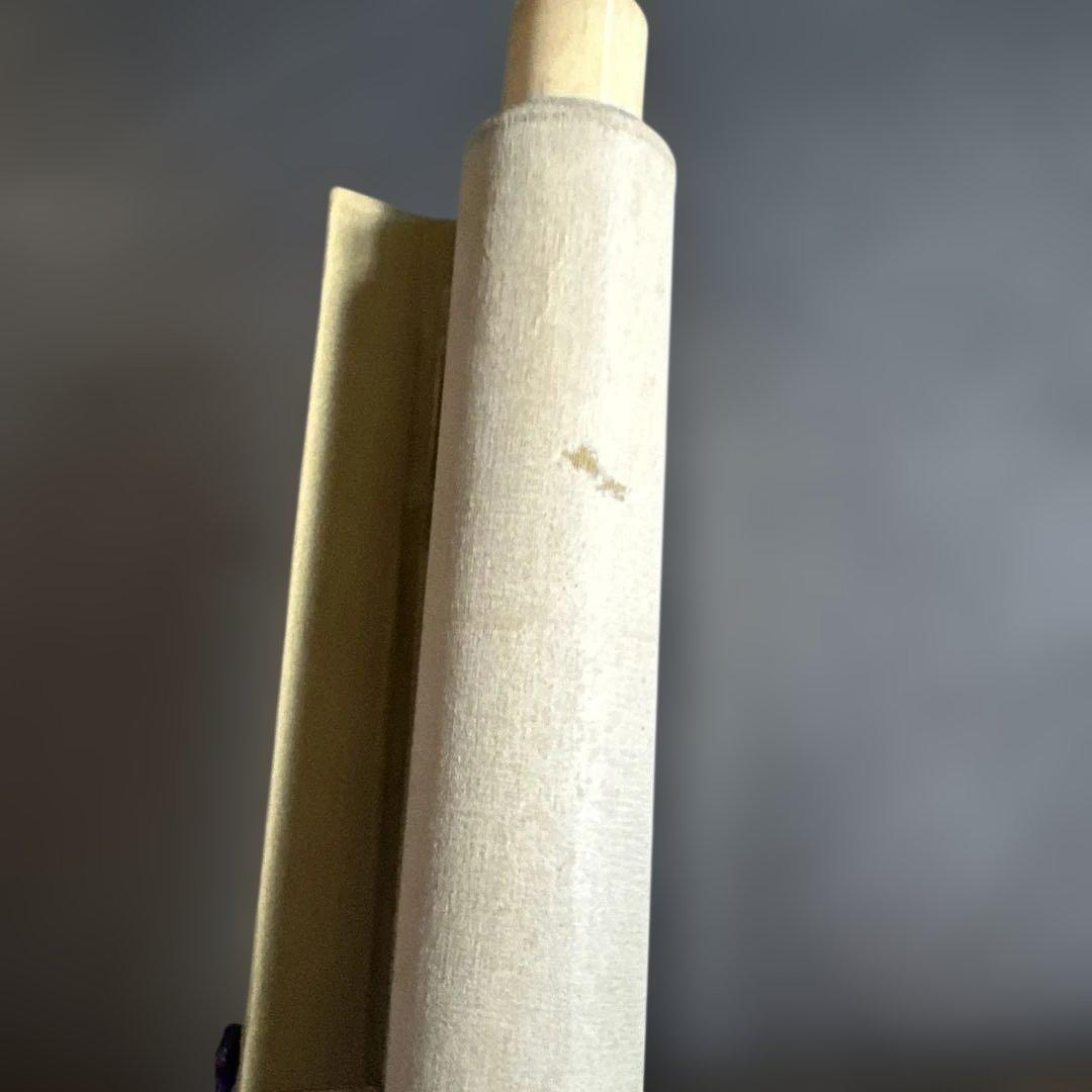 日本画 掛軸 魚の絵 絹製