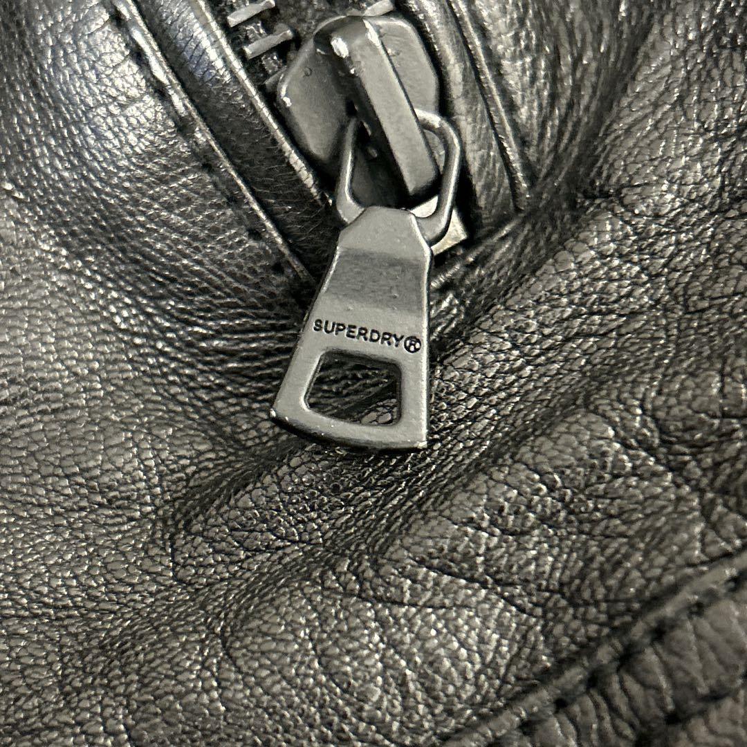 ジャケット・アウター Superdry Men's Seventies Leather Jacket