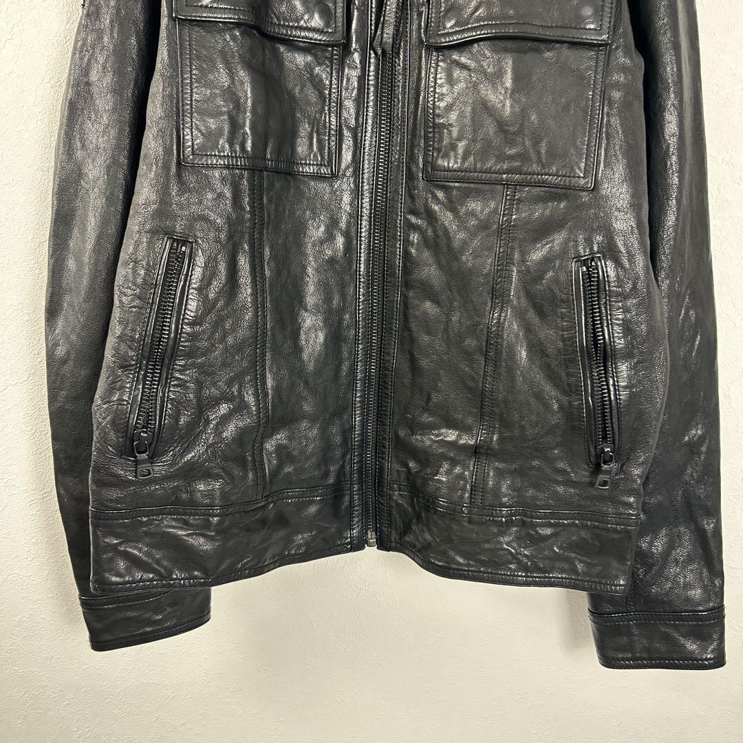 ジャケット・アウター Superdry Men's Seventies Leather Jacket