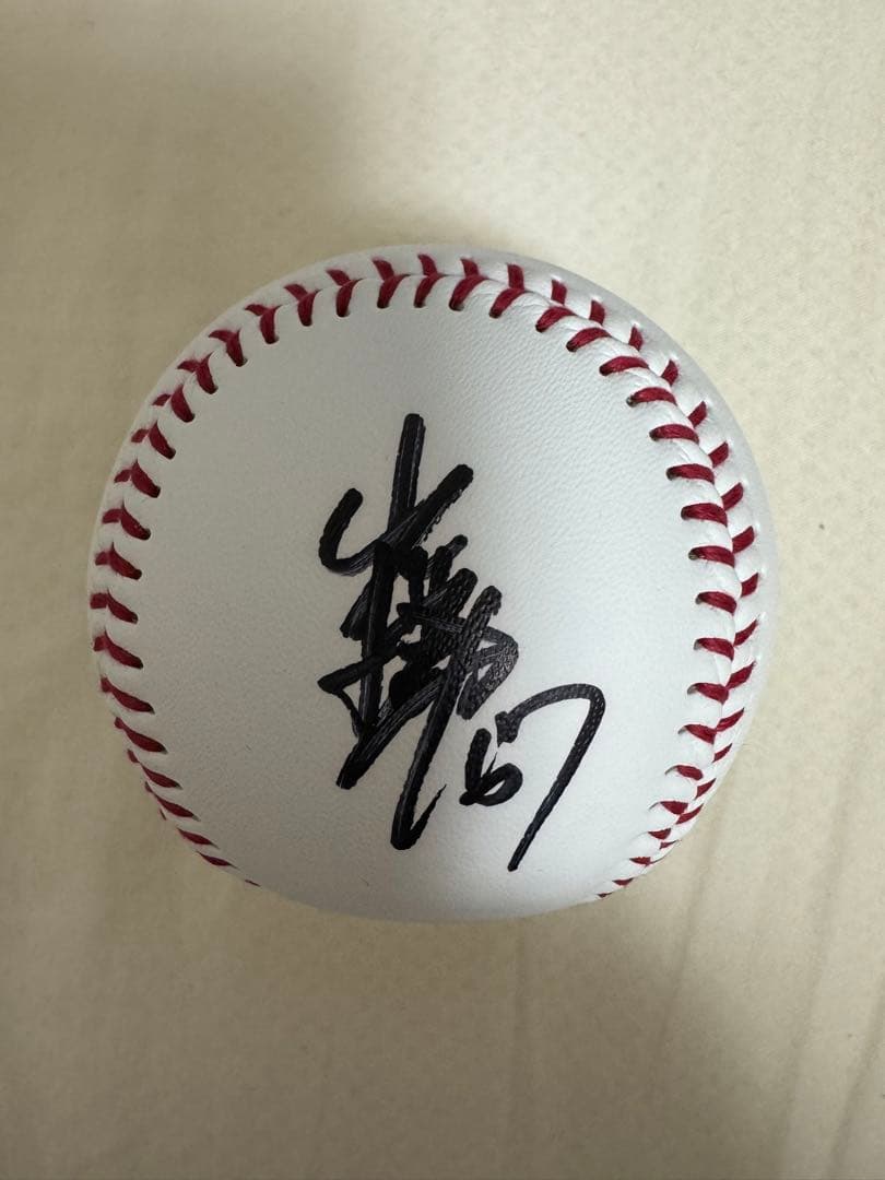巨人 読売ジャイアンツ 山瀬慎之助 67 直筆 サインボール 投げ込み 投げ入れ