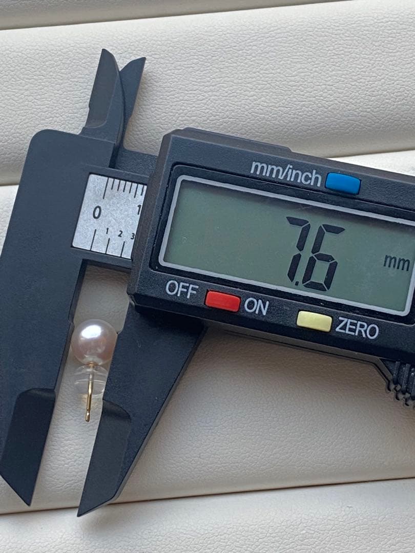 1941美品❣️花珠から天女級のテリ❣️K18❣️あこや真珠7.5-8mm ピアス