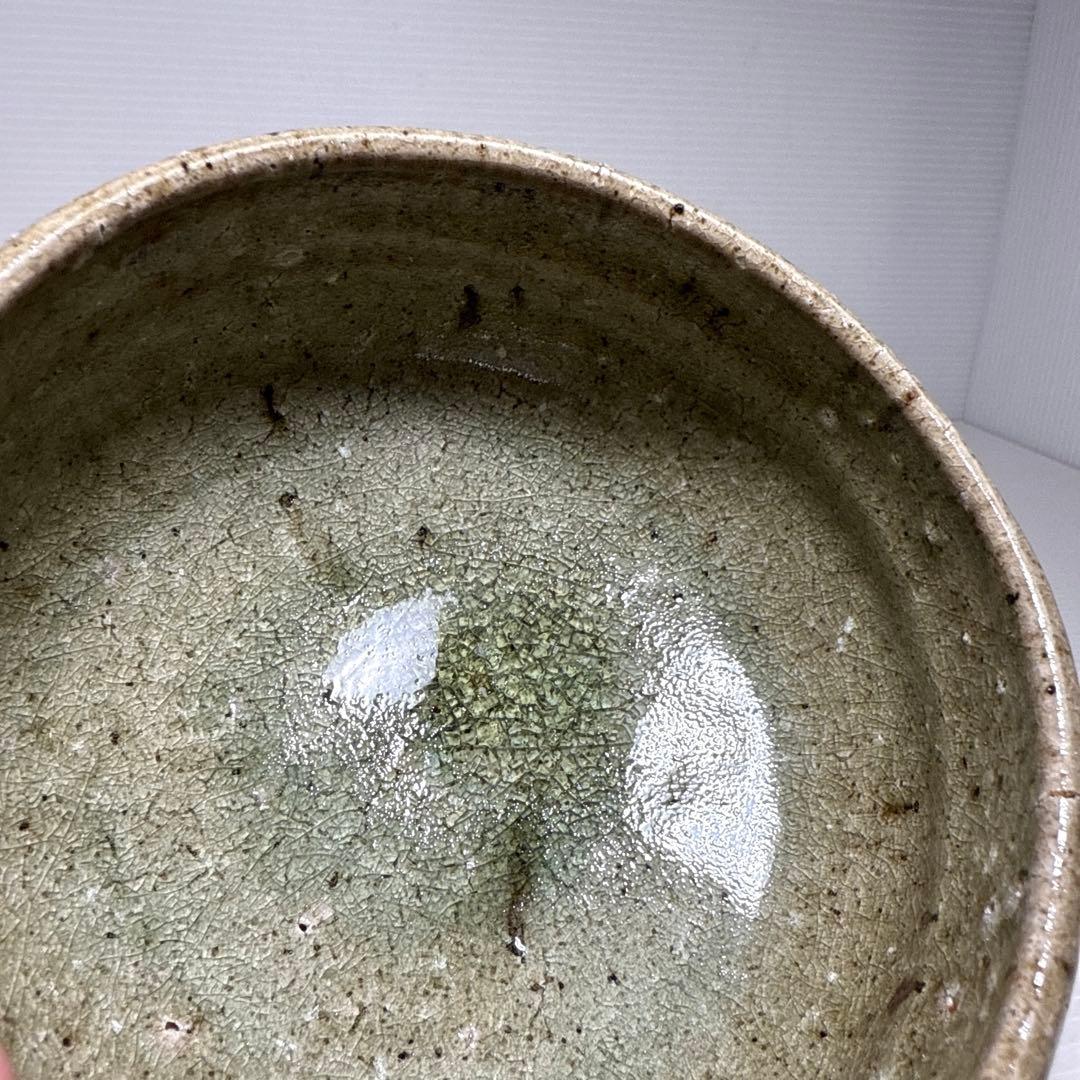 楽七作 灰釉 茶碗 茶道具