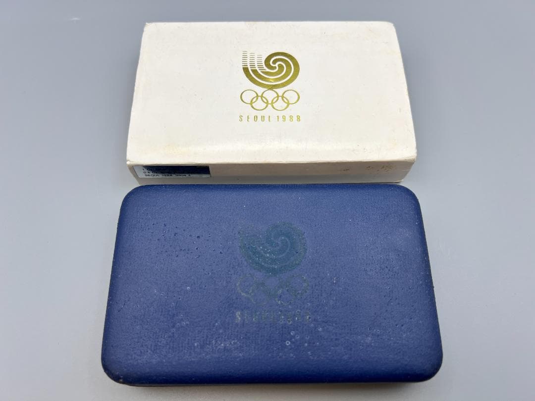 1988年 ソウルオリンピック 記念銀貨 2枚セット　重量約59ｇ(ケース込)