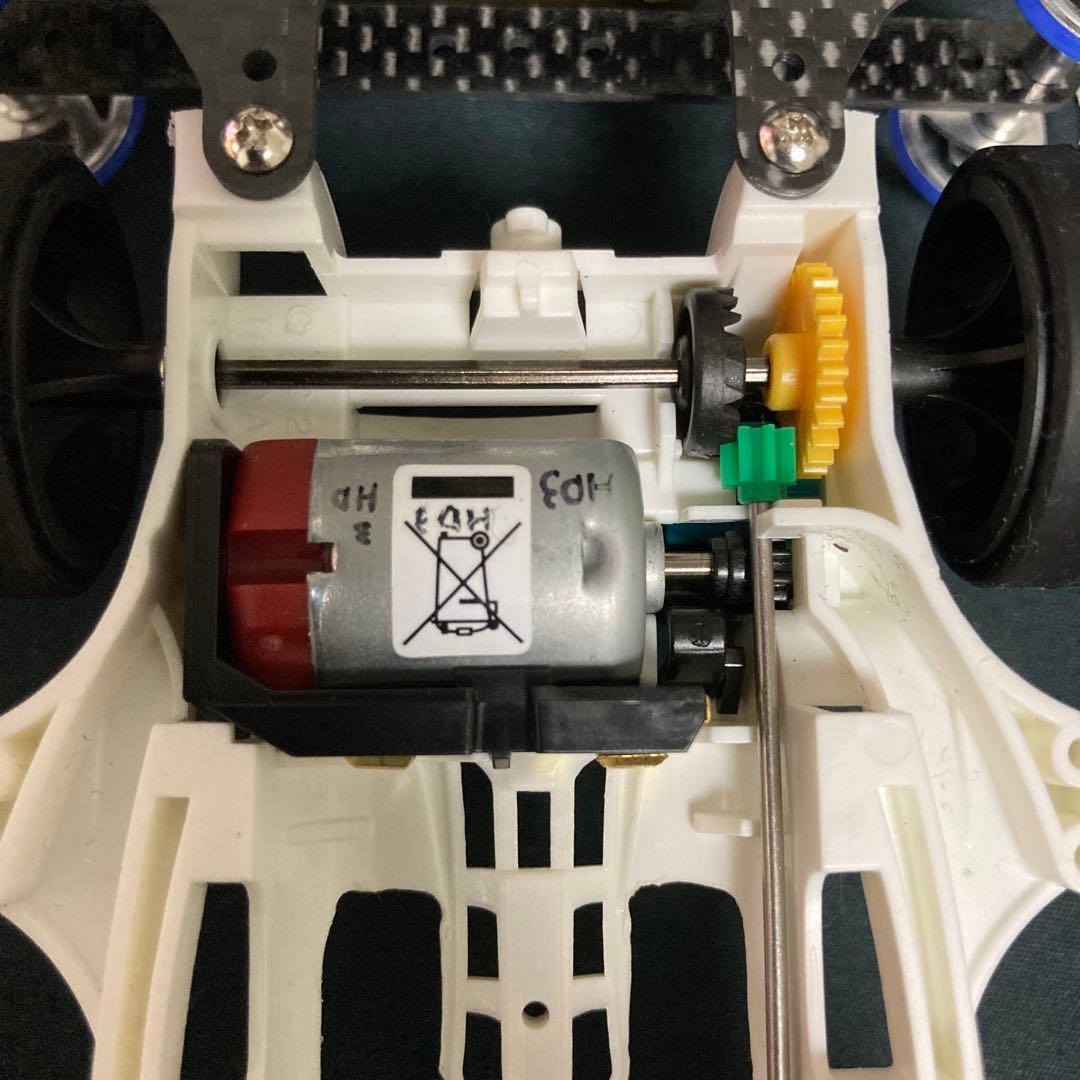 ミニ四駆 ブラックグラスホッパー2 MAシャーシ カーボンパーツ 脱脂済ローラー