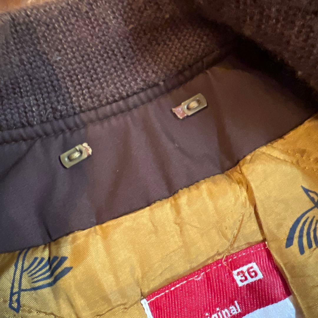 70s ★Catalina derbyjacket brown★36