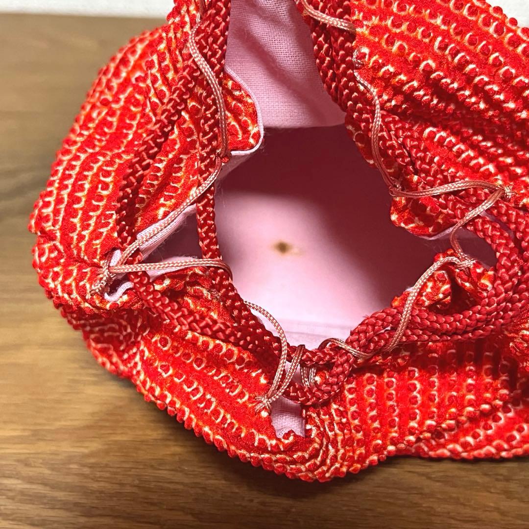 七五三 3歳 絞り柄 着物 アンティーク 被布セット