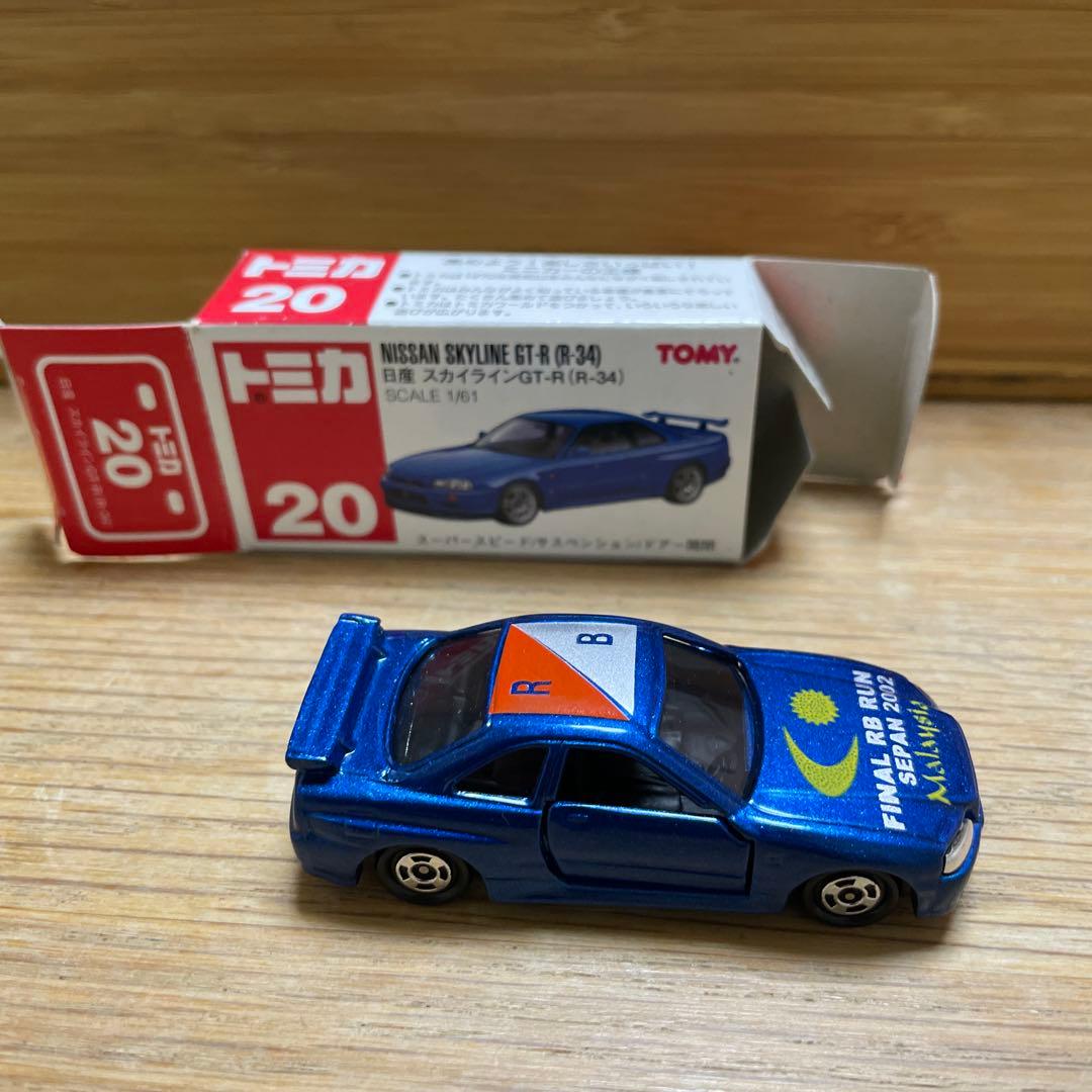 エアクール 特注 トミカ 日産 スカイライン gt-r ミニカー r34