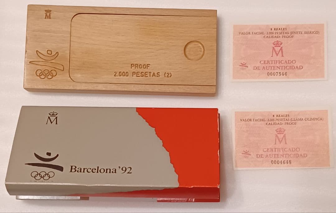 銀価格高騰中！バルセロナの記念銀貨2点『騎士』と『聖火』