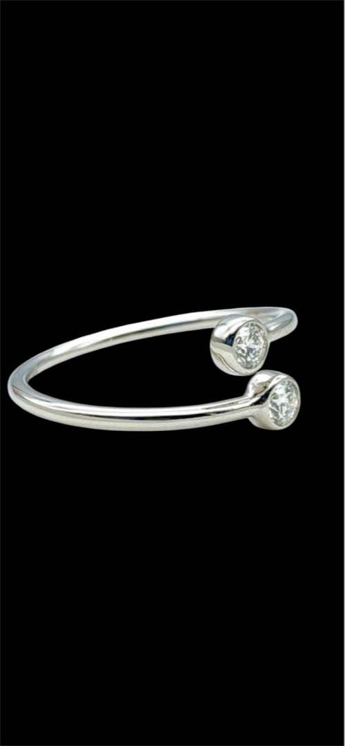 Tiffany & Co. ティファニー ダイヤモンド フープ リング 8号