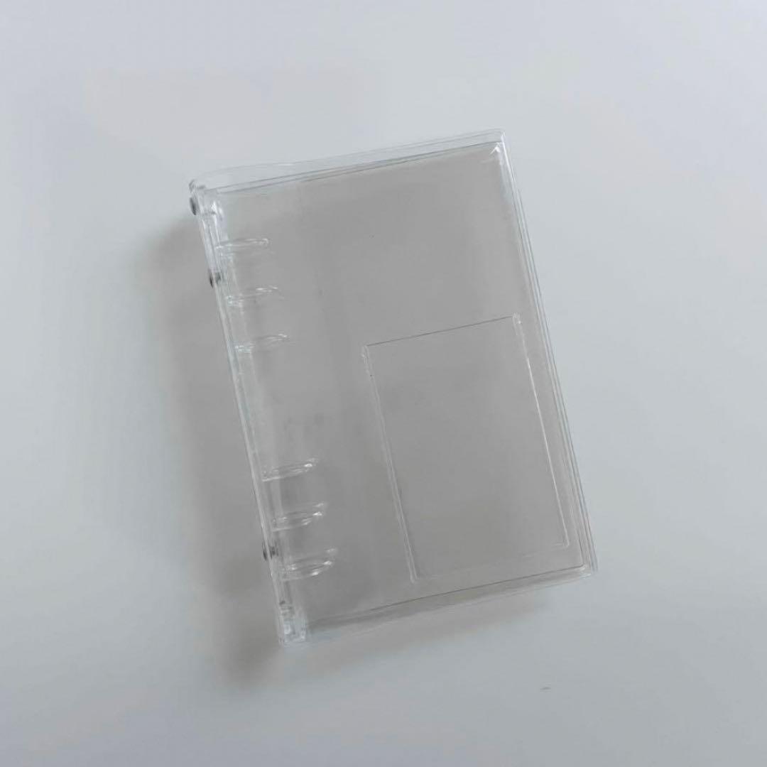 ゆま　韓国　バインダー　カバー　貯金　現金管理　ハート　水色　pvc