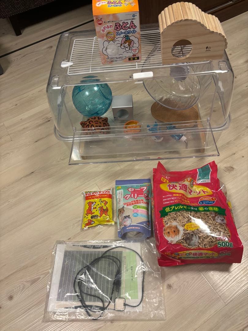 ハムスター　大きめゲージ　飼育セット
